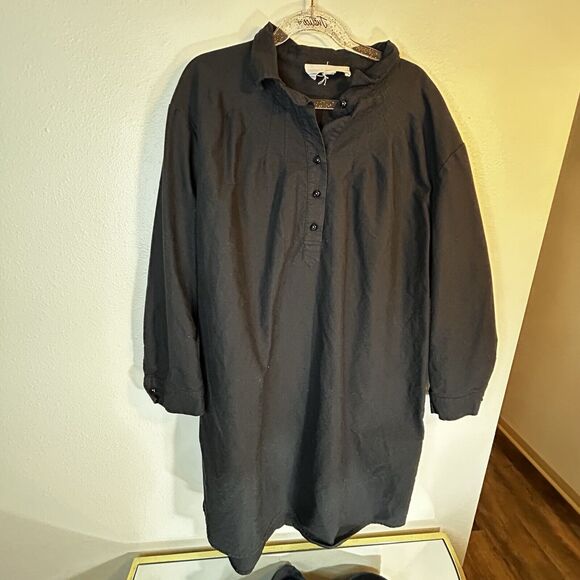 Pomander Tuckernuck Women's Black Place Polly Mini Dress M *Missing  1 Button - Picture 4 of 8